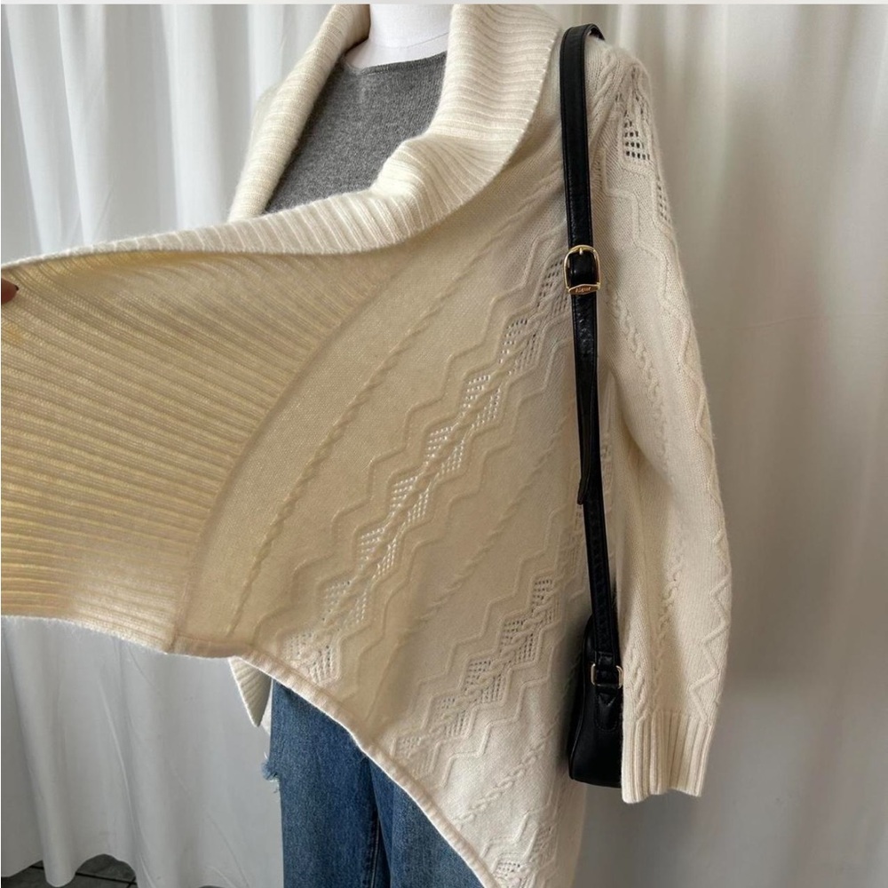 Vintage Jones New York Signature Open-front Cardigan Wool blend Petite small. - Picture 8 of 8